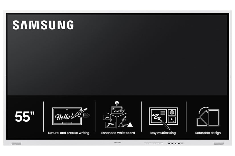 Samsung WM55FX: 55 Inch Flip Pro WMFX 4K Interactive Display - feature overview graphic
