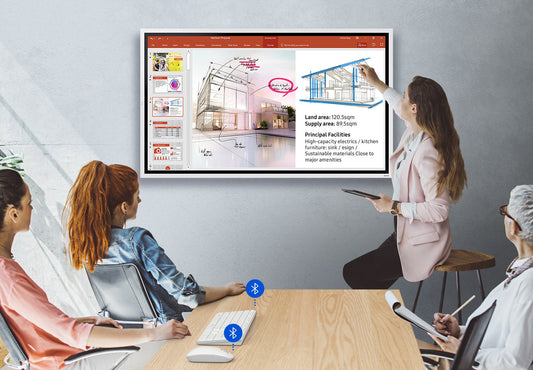 Samsung WM55R: Flip 2 55 Inch Interactive Digital Whiteboard - in-use view