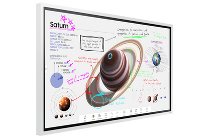 Samsung WM65B: 65 Inch Flip Pro 4K Interactive Display - angled view (2 of 2)