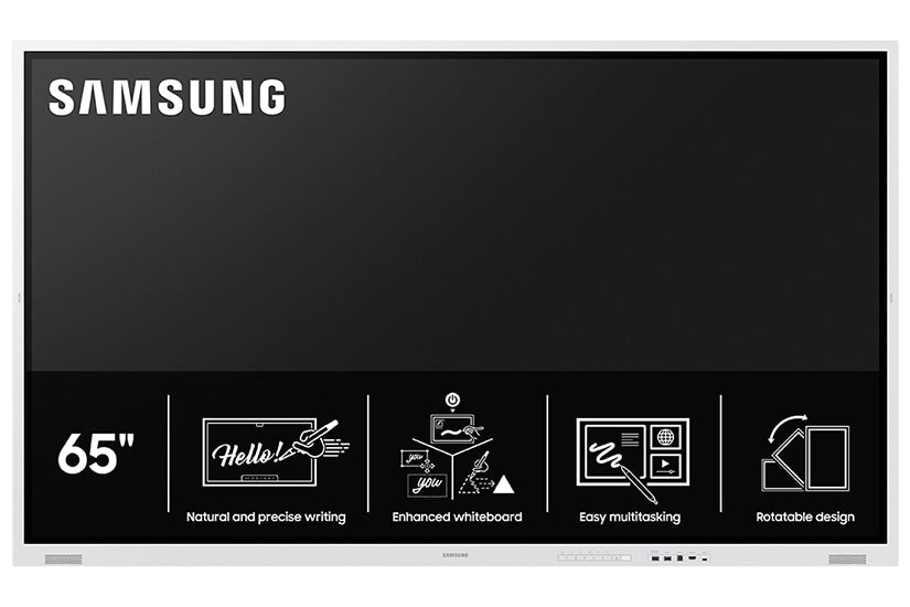 Samsung WM65FX: 65 Inch Flip Pro WMFX 4K Interactive Display - feature overview graphic