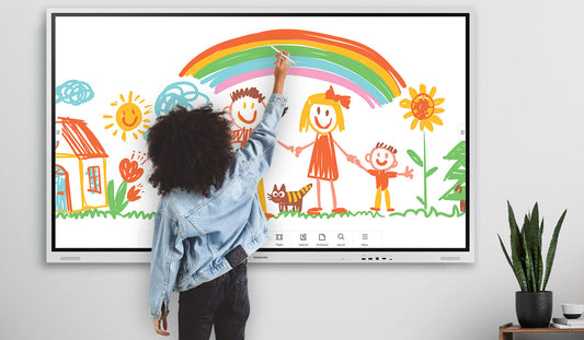 Samsung WM75B: 75 Inch Flip Pro 4K Interactive Display - in-use view