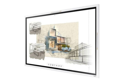 Samsung WM85R: Flip 2 85 Inch 4K UHD Interactive Digital Whiteboard - angled view (2 of 2)