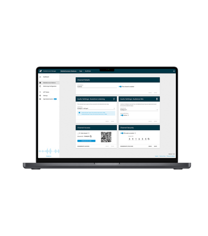 Sennheiser MobileConnect Manager software for managing MobileConnect audio streaming - view 2