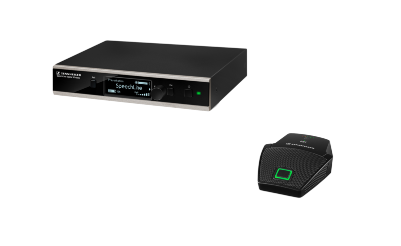 Sennheiser SL DW Boundary Set wireless boundary microphone system - front view