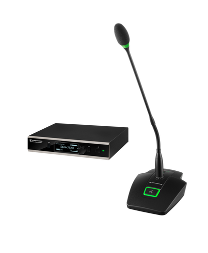 Sennheiser SL DW TS 153 Set wireless table stand set with gooseneck microphone - front view
