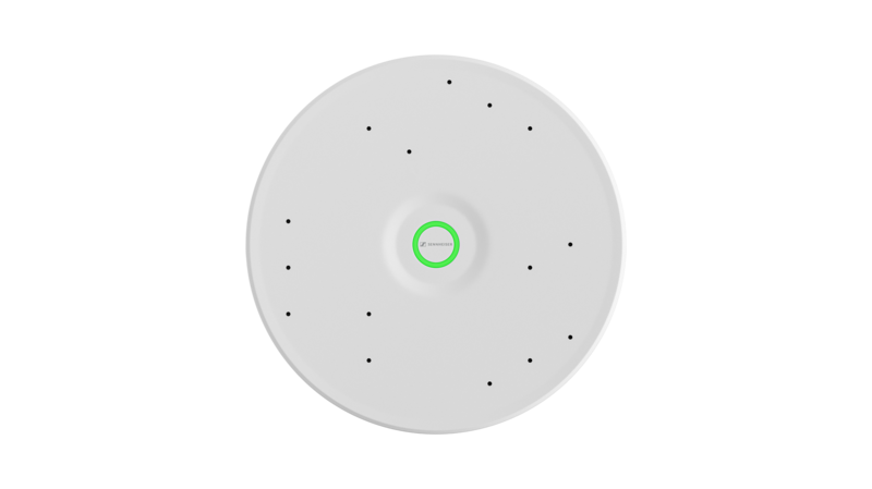 Sennheiser TeamConnect Ceiling Medium ceiling microphone with up to 50 m² coverage - front view