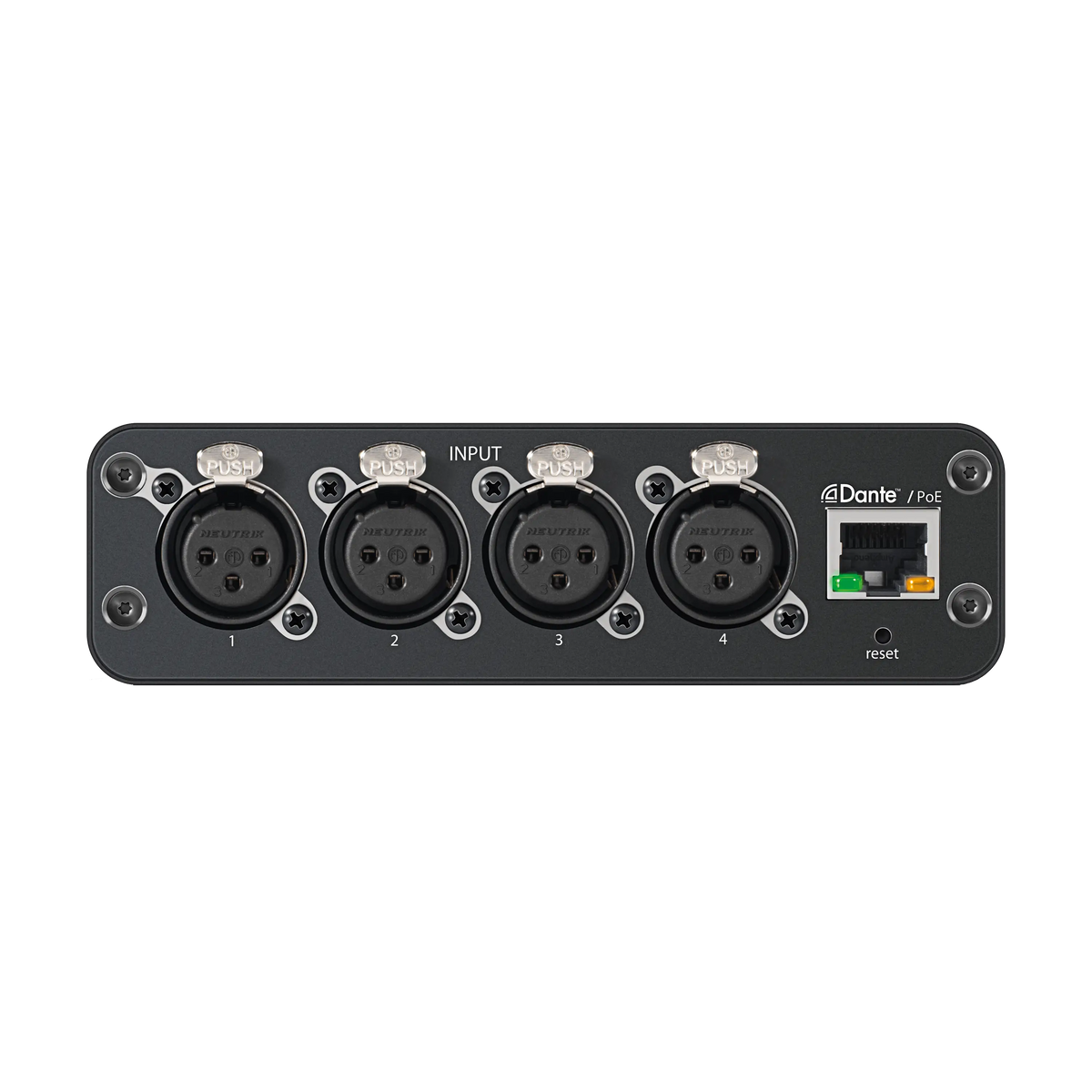 Shure ANI4IN-XLR 4-Channel Analog to Dante Network Interface, XLR - product view 2