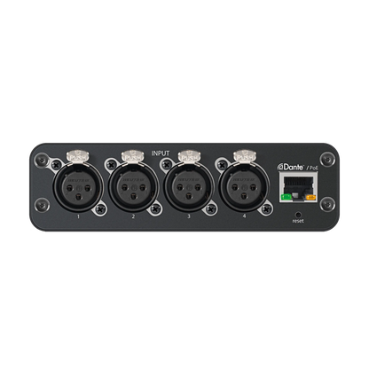 Shure ANI4IN-XLR 4-Channel Analog to Dante Network Interface, XLR - front view