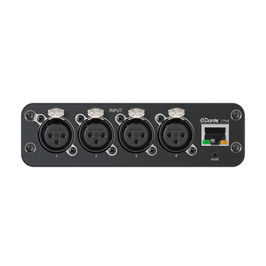 Shure ANI4IN-XLR 4-Channel Analog to Dante Network Interface, XLR - front view