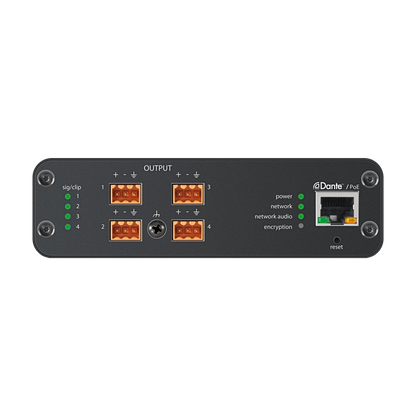 Shure ANI4OUT-BLOCK 4-Channel Dante to Analog Interface, Block - product view 2
