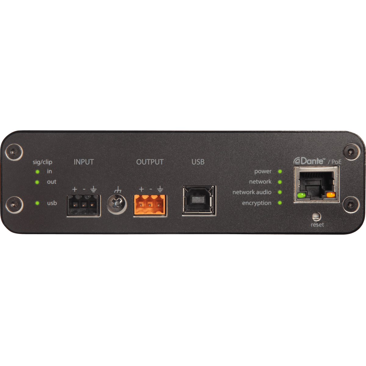 Shure ANIUSB-MATRIX USB Audio Network Interface with Matrix Mixing - front view