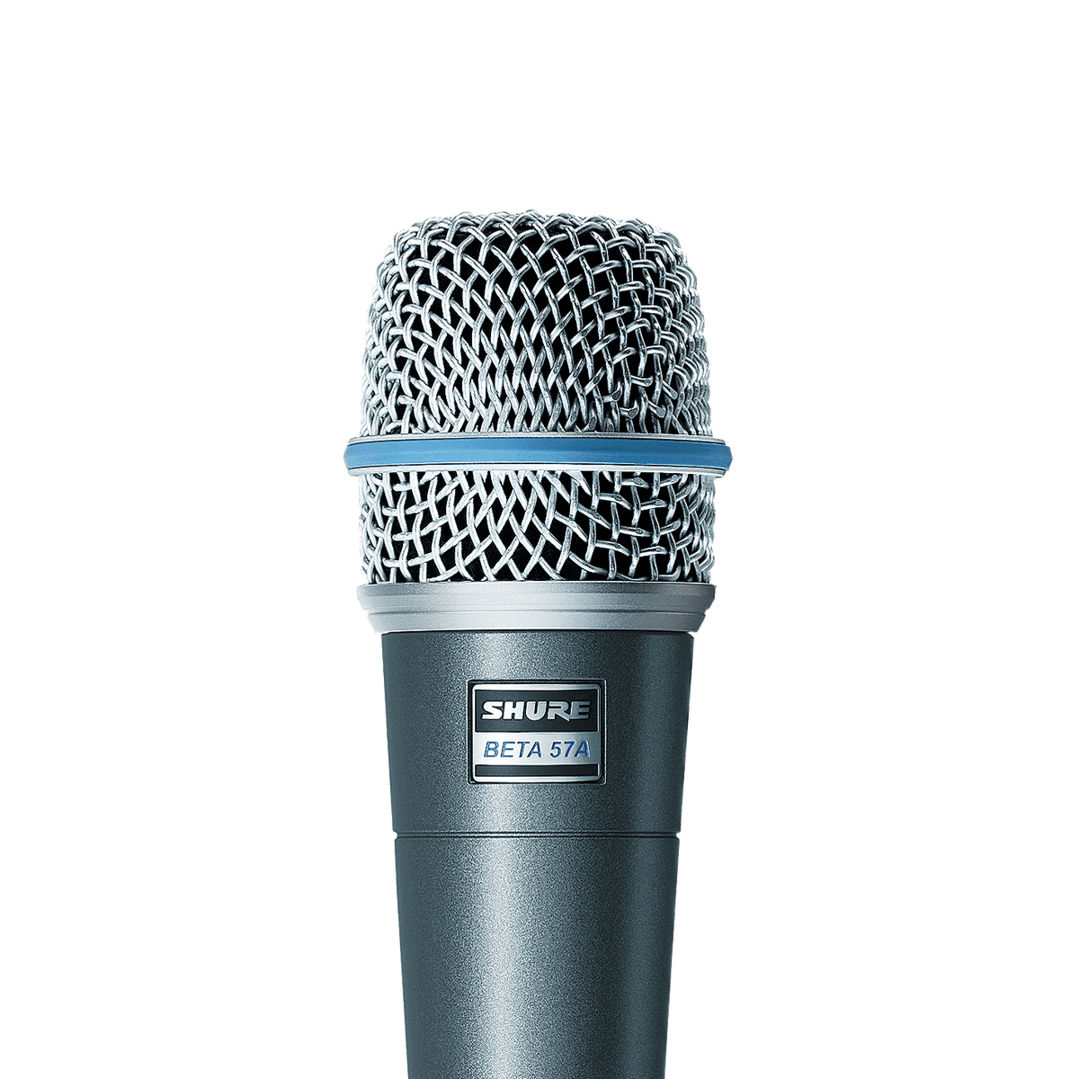 Shure Beta 57A Dynamic Instrument Microphone, Supercardioid - front view