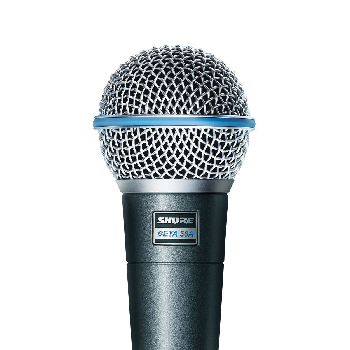 Shure Beta 58A Vocal Microphone, Supercardioid - front view