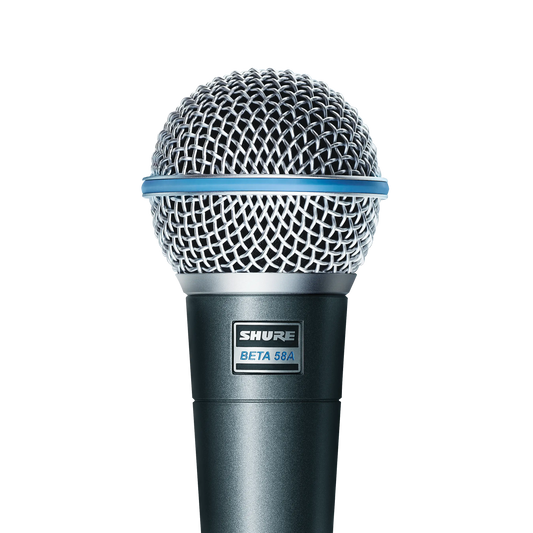 Shure Beta 58A Vocal Microphone, Supercardioid - front view