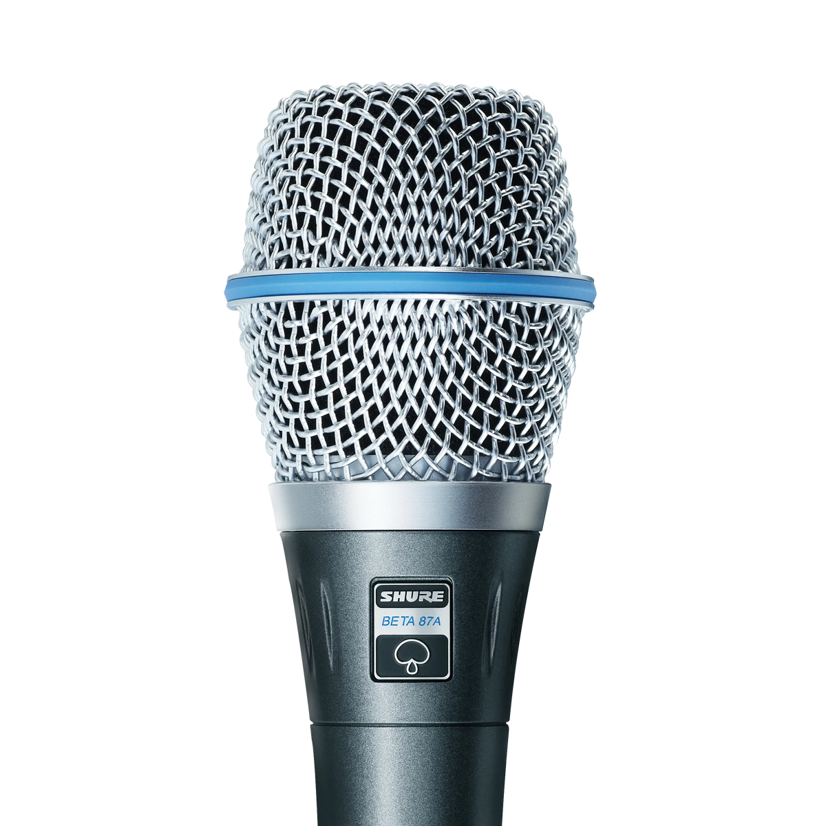 Shure Beta 87A Vocal Microphone, Supercardioid - front view