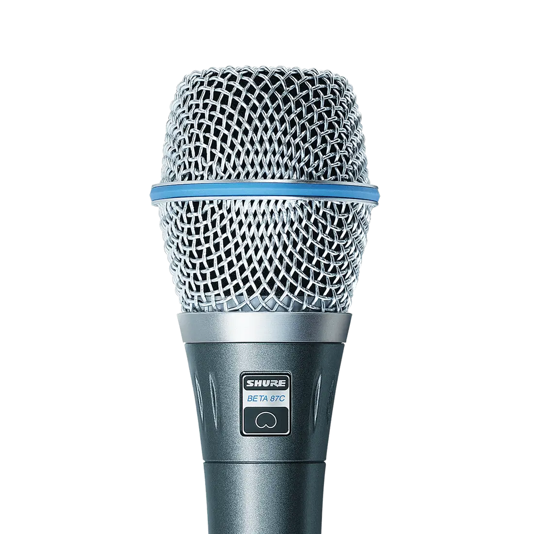 Shure Beta 87C Vocal Microphone, Cardioid - front view