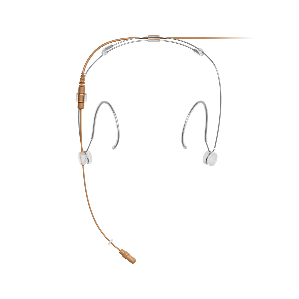 Shure DH5C/O-LM3 DuraPlex Headset Microphone, Cocoa, LEMO3 - front view