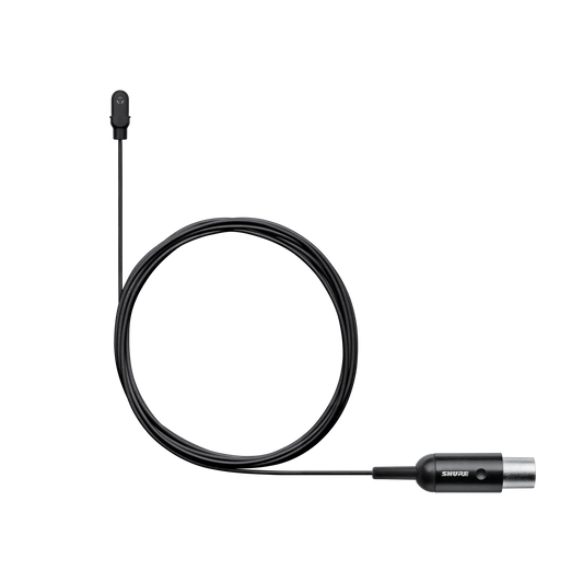 Shure DL4B/O-MTQG-A DuraPlex Waterproof Microphone, Black, MTQG - front view