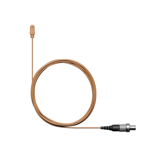 Shure DL4C/O-LM3-A DuraPlex Waterproof Microphone, Cocoa, LEMO3 - front view