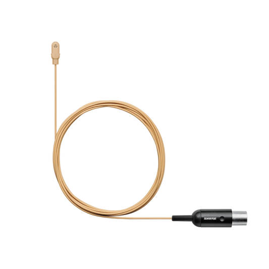 Shure DL4T/O-MTQG-A DuraPlex Waterproof Microphone, Tan, MTQG - front view
