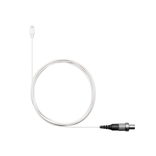 Shure DL4W/O-LM3-A DuraPlex Waterproof Microphone, White, LEMO3 - front view