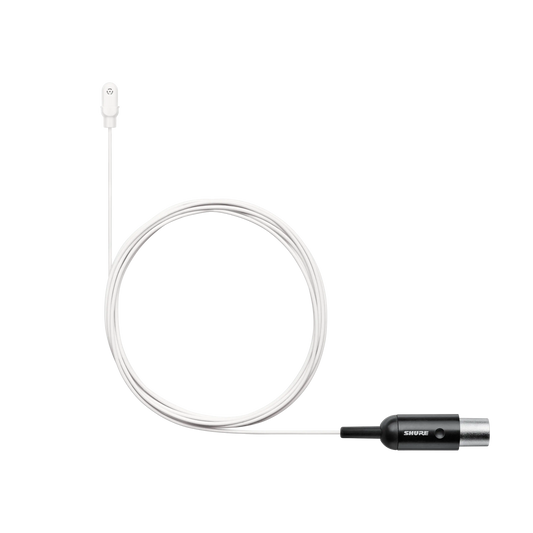 Shure DL4W/O-MTQG-A DuraPlex Waterproof Microphone, White, MTQG - front view