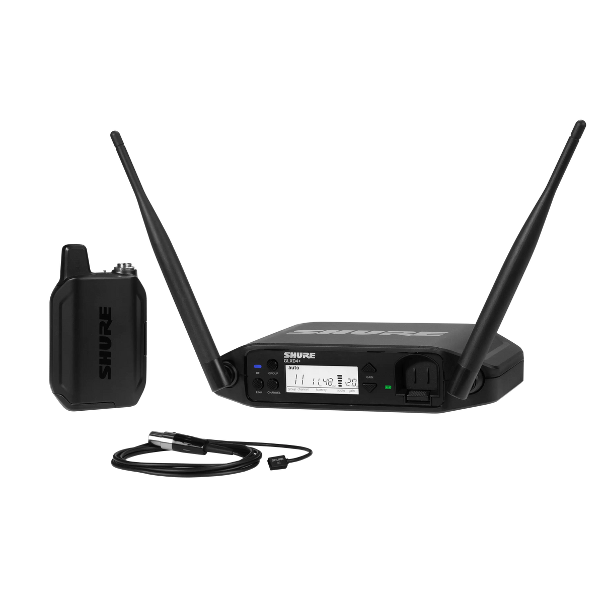 Shure GLXD14+/93-Z3 GLX-D+ Presenter System - front view