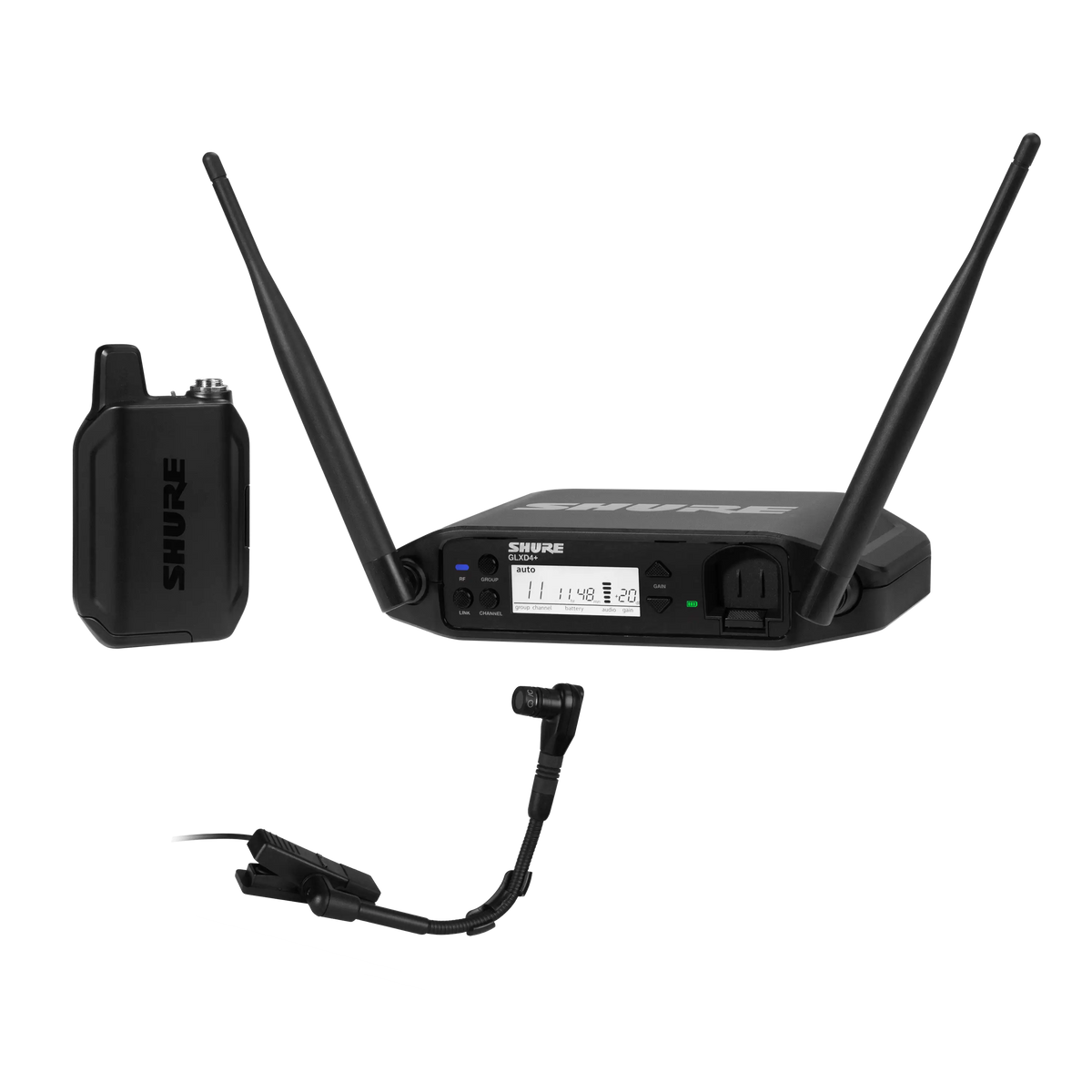 Shure GLXD14+/B98-Z3 GLX-D+ Instrument System - front view