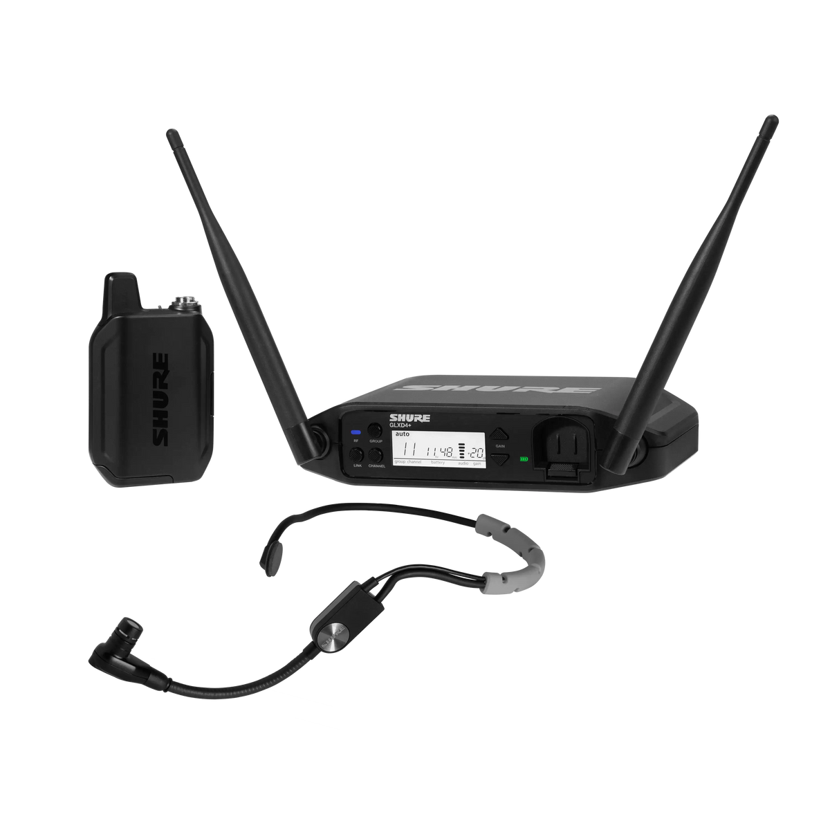 Shure GLXD14+/SM35-Z3 GLX-D+ Headset System - front view