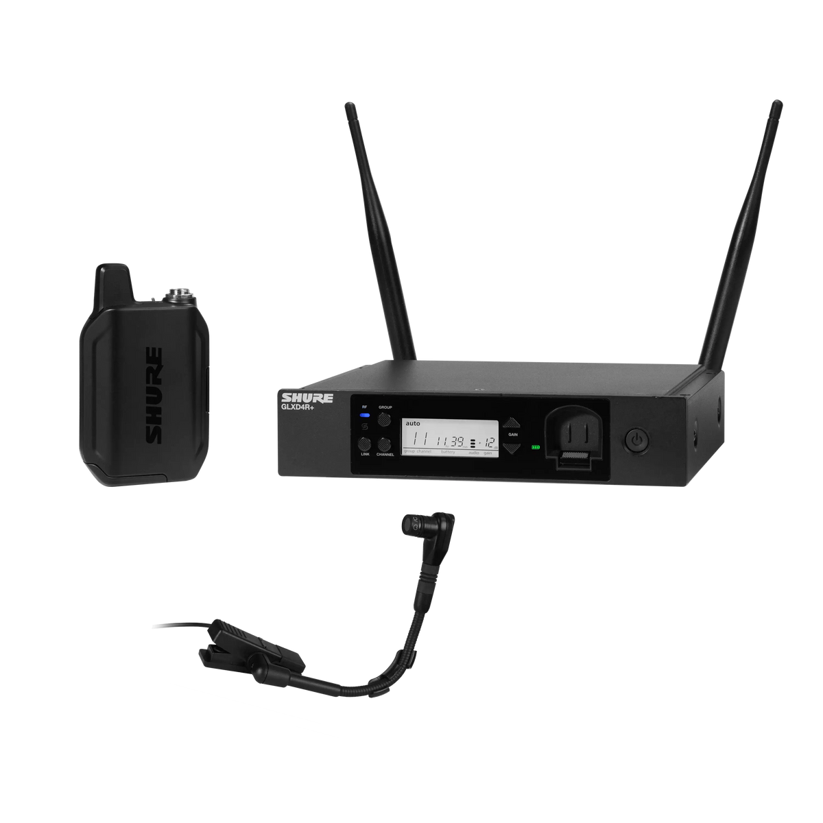 Shure GLXD14R+/B98-Z3 GLX-D+ Rack System - front view