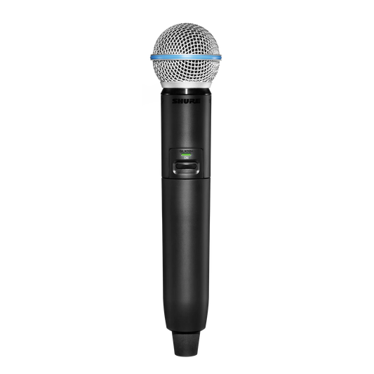 Shure GLXD2+/B58-Z3 GLX-D+ Handheld Transmitter - front view