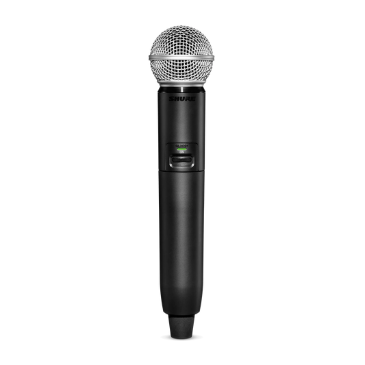 Shure GLXD2+/SM58-Z3 GLX-D+ Handheld Transmitter - front view