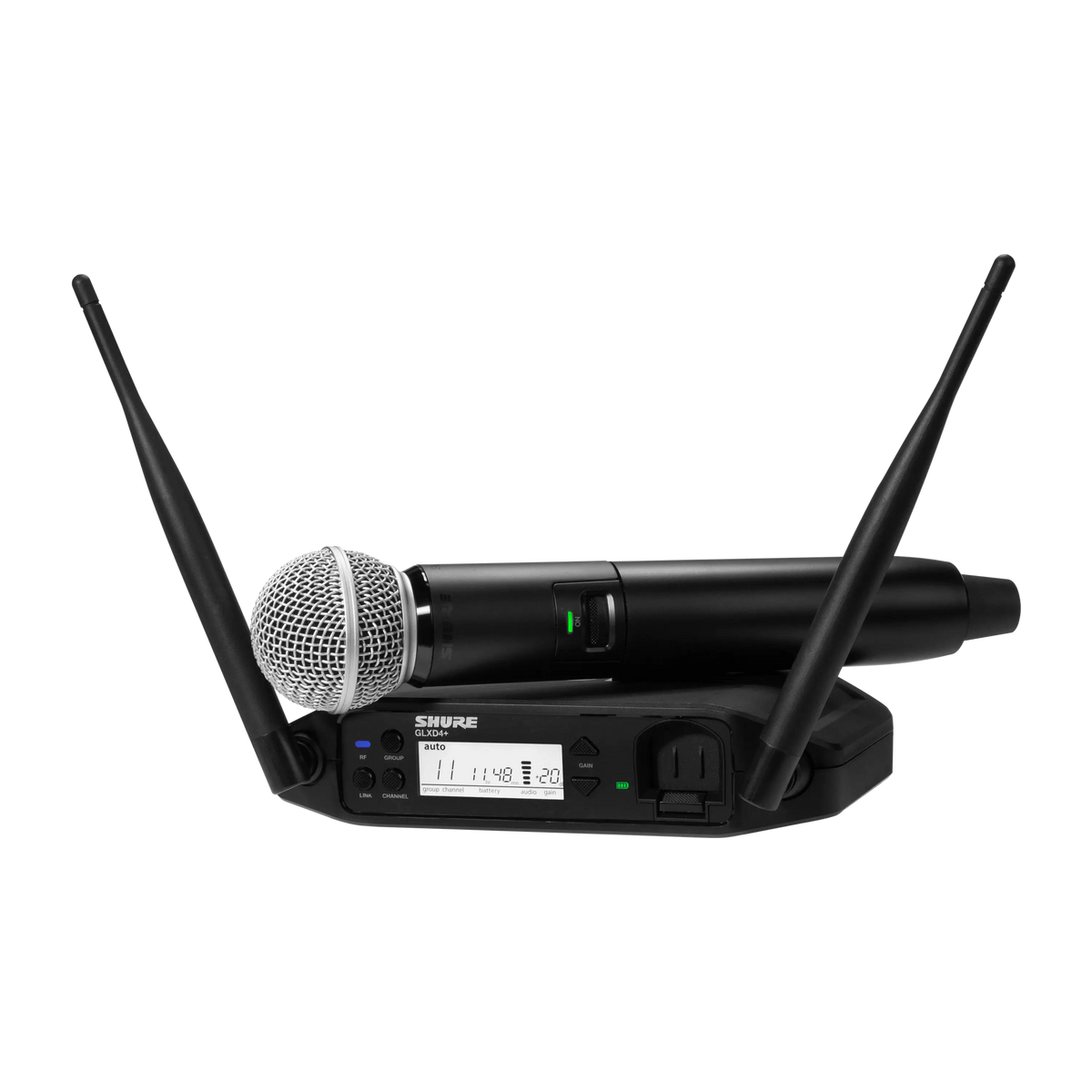 Shure GLXD24+/SM58-Z3 GLX-D+ Handheld System - front view