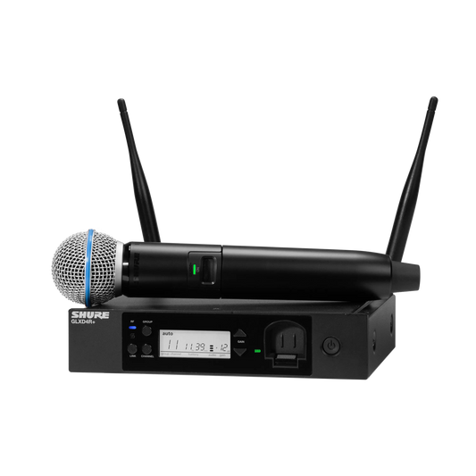Shure GLXD24R+/B58-Z3 GLX-D+ Rack System - front view