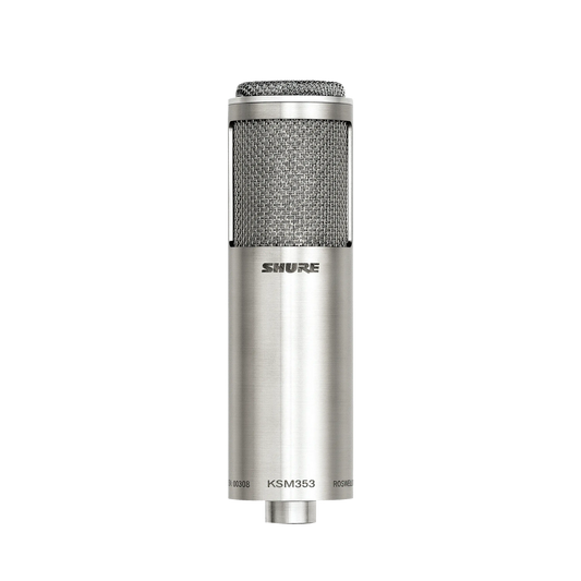 Shure KSM353/ED Ribbon Microphone, Bidirectional - front view