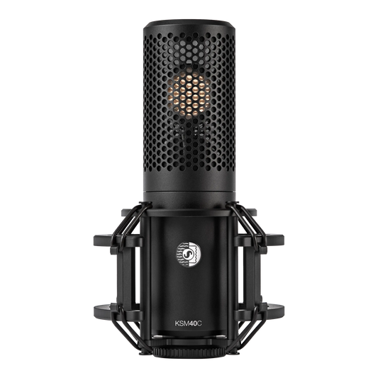 Shure KSM40C Large Diaphragm Cardioid Condenser Microphone - front view