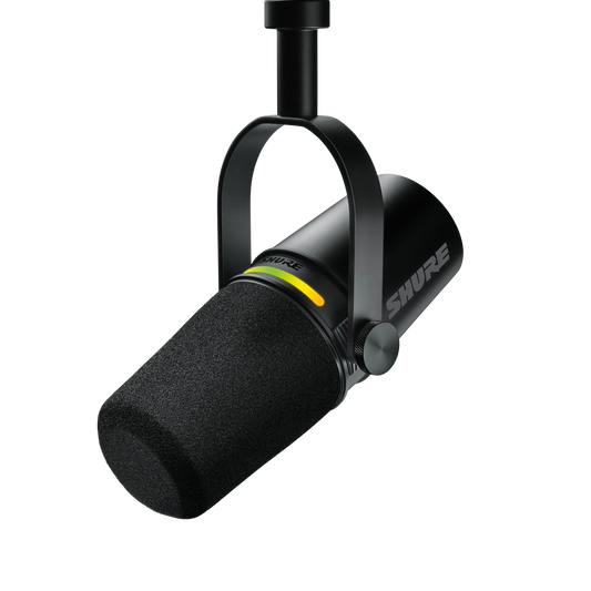 Shure MV7+-K Podcast Microphone - front view