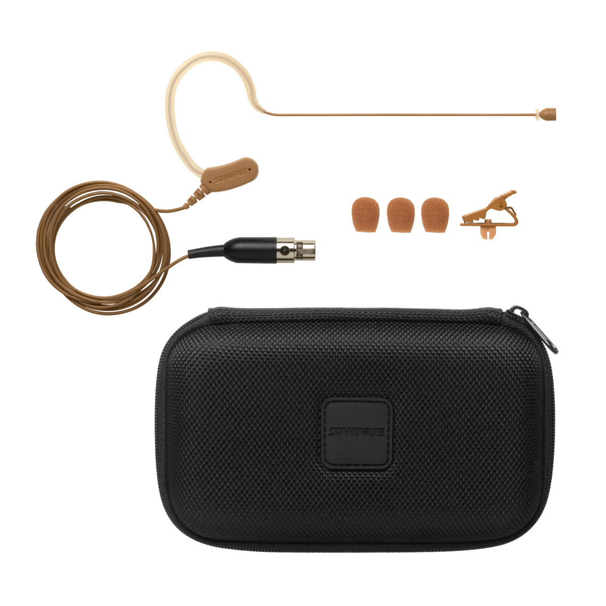 Shure MX153C/O-TQG Earset Headworn Microphone, TQG (TA4F, 4-Pin Mini) - product view 3