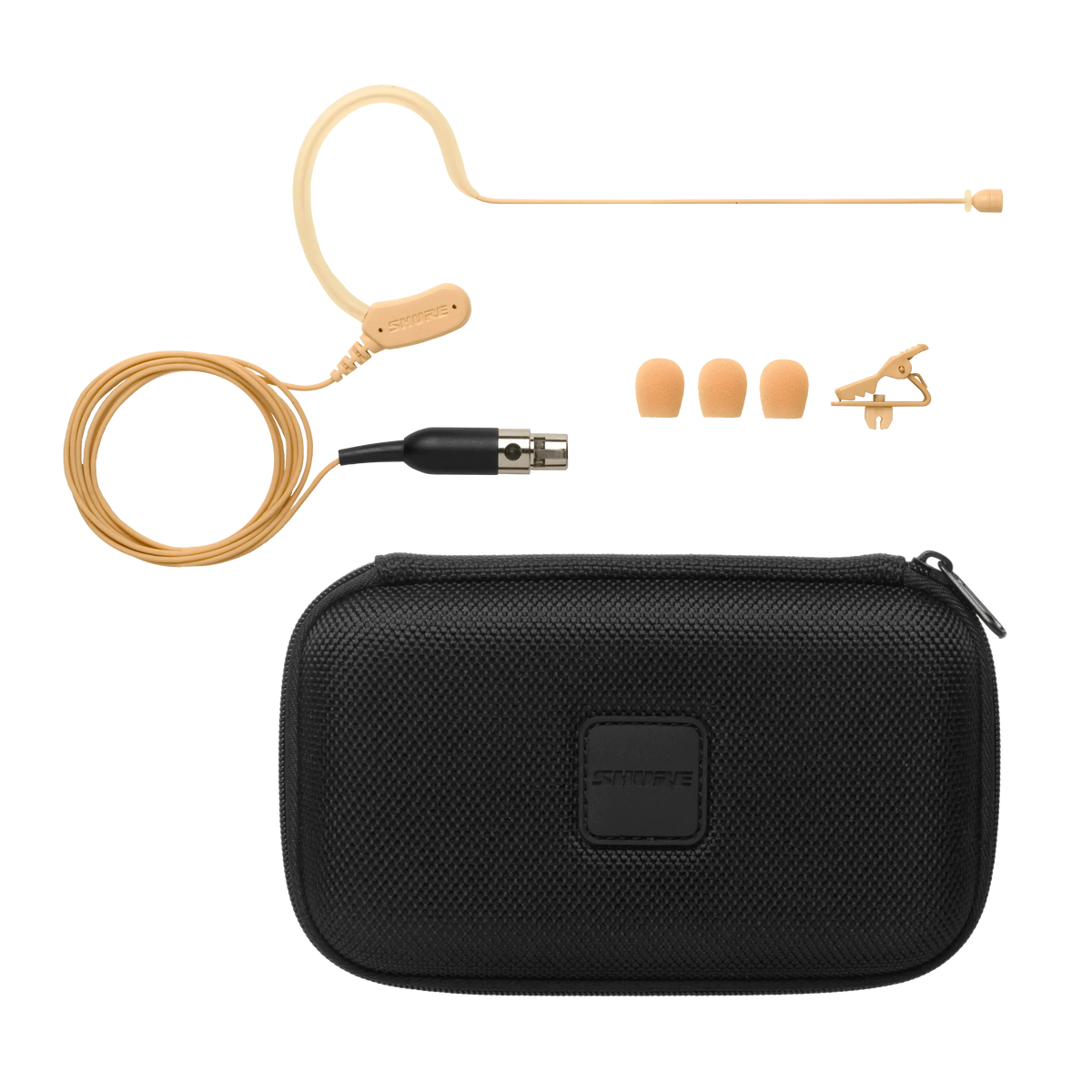 Shure MX153T/O-TQG Earset Headworn Microphone, TQG (TA4F, 4-Pin Mini) - product view 3
