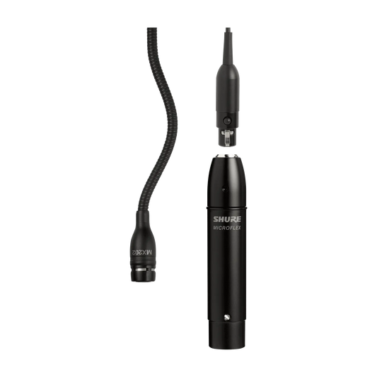 Shure MX202B/S Supercardioid Overhead Microphone - front view