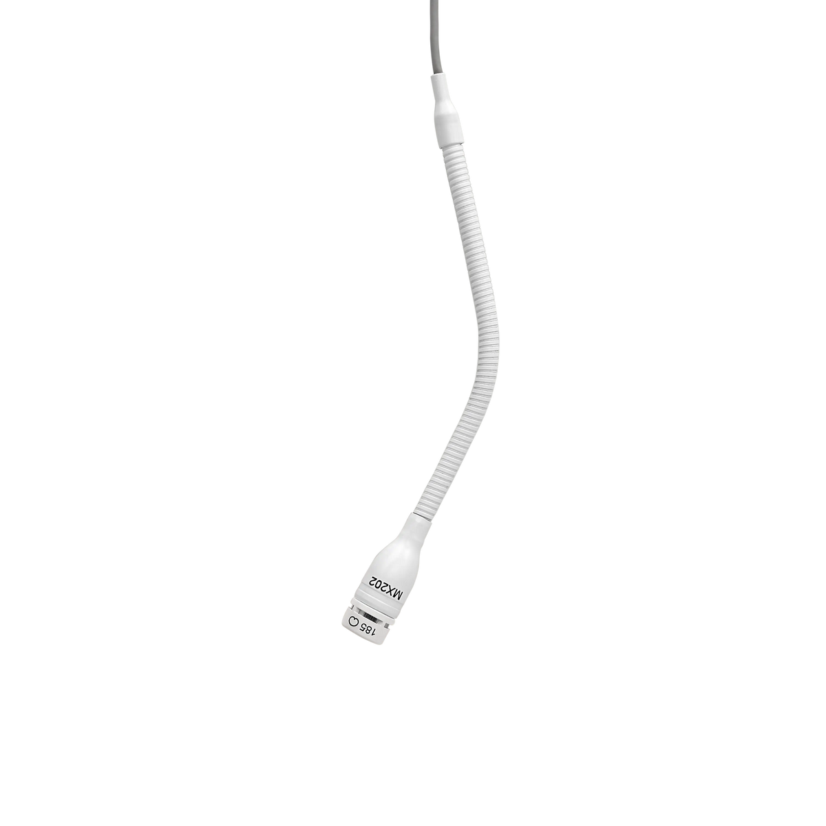 Shure MX202WP-A/C Cardioid Overhead Microphone, White - front view