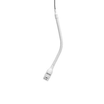 Shure MX202WP-A/MS Mini-shotgun Overhead Microphone, White - front view