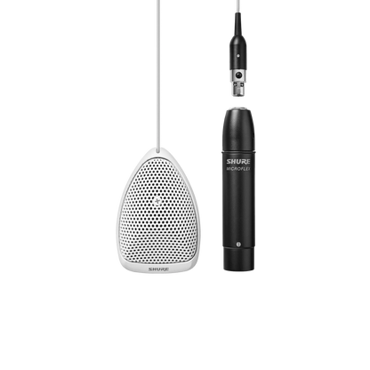 Shure MX391W-A/C Cardioid Miniature Boundary Microphone, White - product view 2