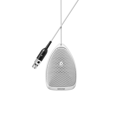 Shure MX391W-A/S Supercardioid Miniature Boundary Microphone, White - product view 3