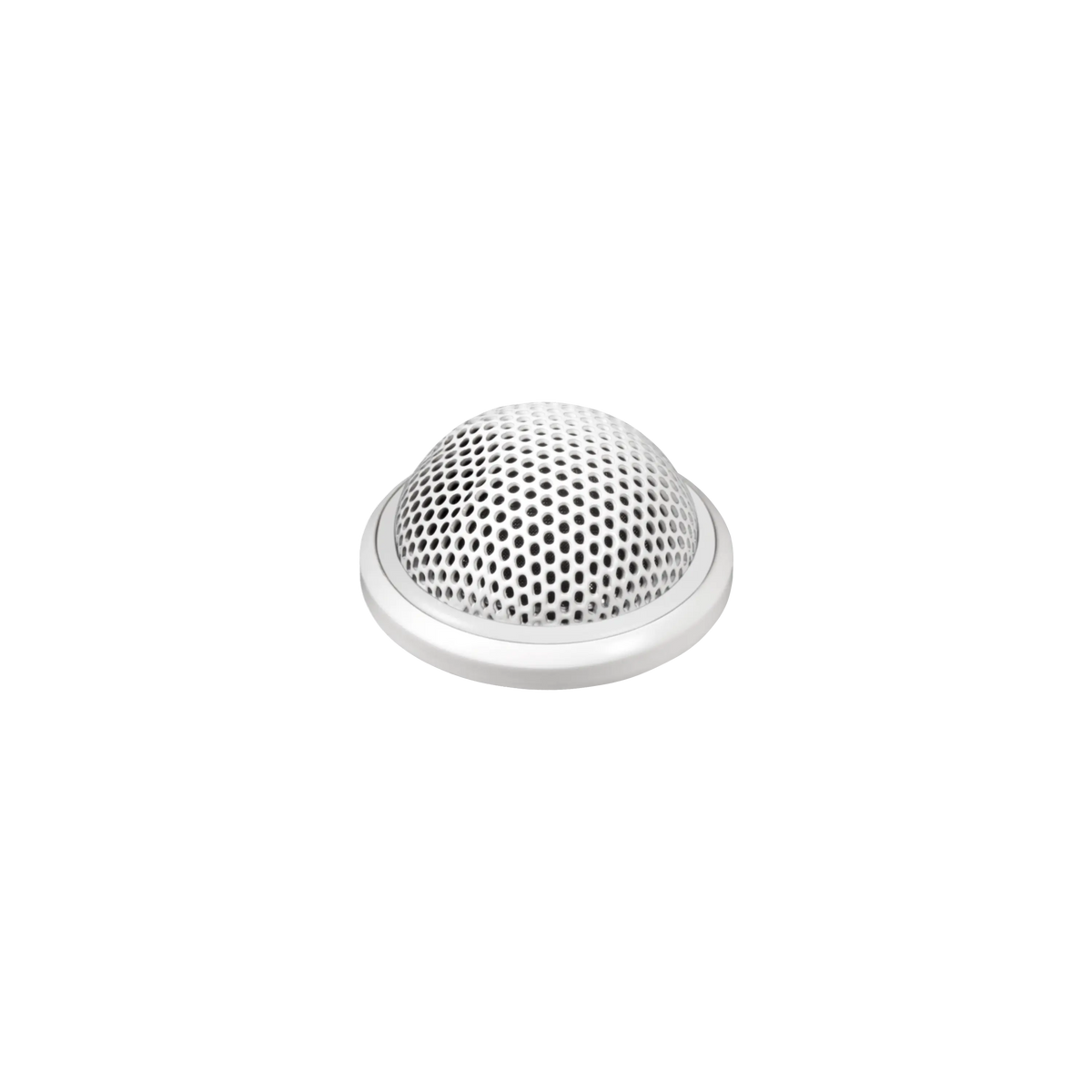 Shure MX395W/C Cardioid Low Profile Boundary Microphone, White - front view