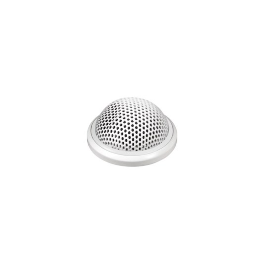 Shure MX395W/C Cardioid Low Profile Boundary Microphone, White - front view