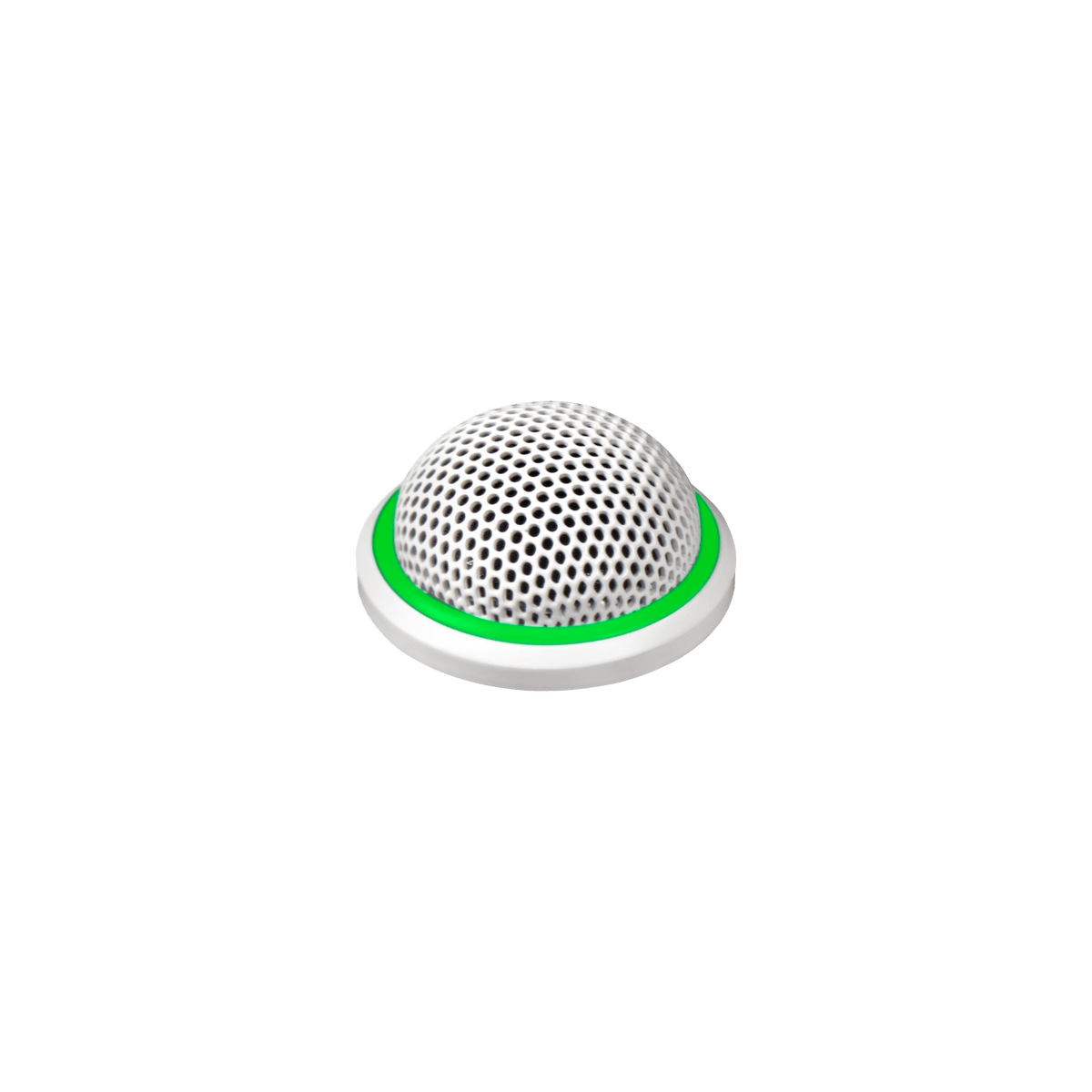 Shure MX395W/C-LED Cardioid Low Profile Boundary Microphone, White - front view