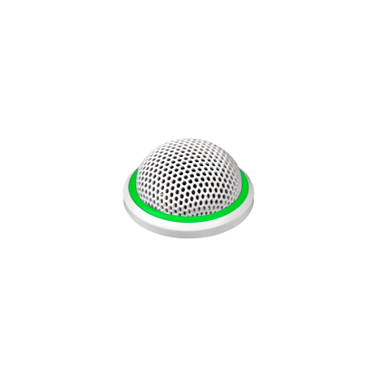 Shure MX395W/C-LED Cardioid Low Profile Boundary Microphone, White - front view