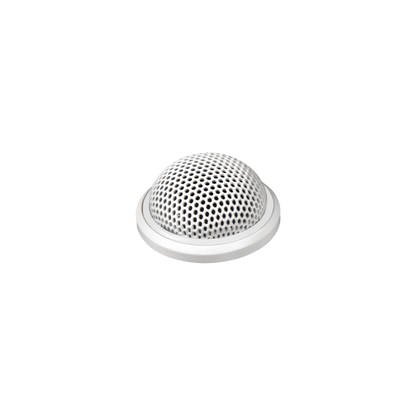 Shure MX395W/O Omnidirectional Low Profile Boundary Microphone, White - front view