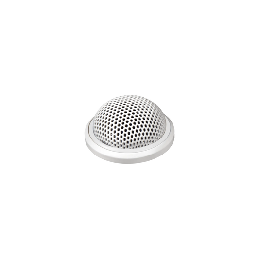 Shure MX395W/O Omnidirectional Low Profile Boundary Microphone, White - front view